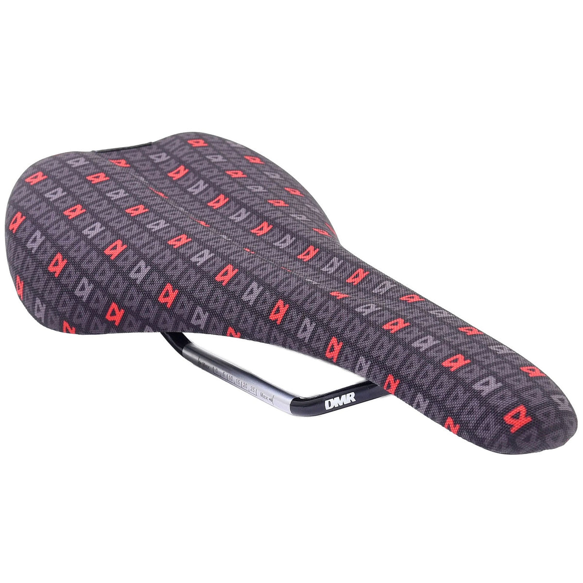 DMR 25th Anniversary Black/Red Saddle with CrMo Rails and Low Profile Shape 1