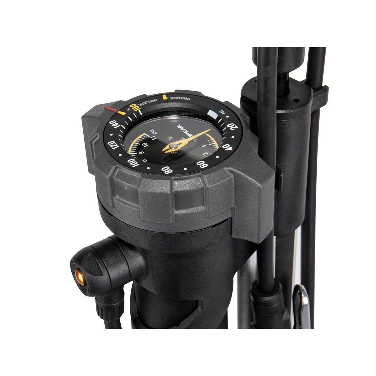 Topeak JoeBlow Booster Floor Pump 160psi SmartHead DX3 Black/Gray TJB-BST3 3