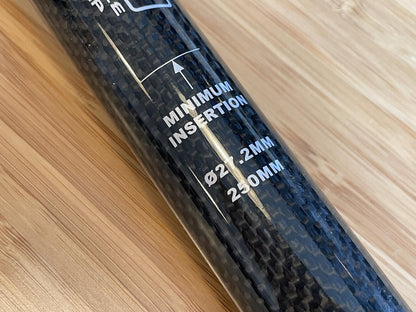 NOS SRAM Truvativ Team Double Clamp Carbon Fiber Seatpost 27.2mm 250mm 4