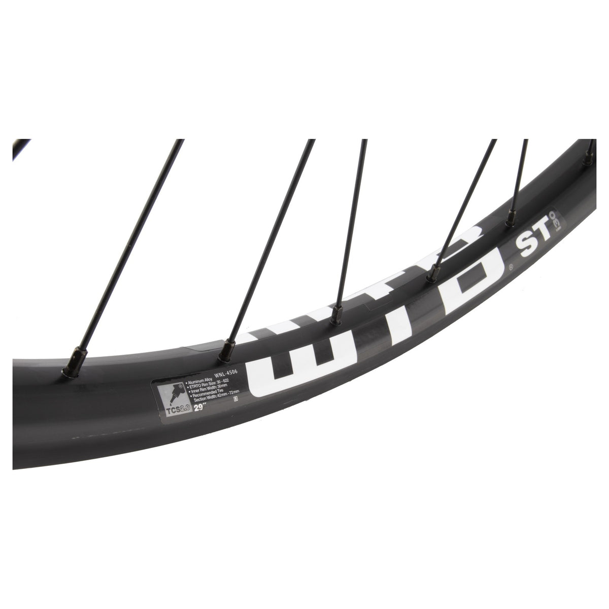 WTB ST TCS 2.0 i30 Rear 29in Wheel Alloy Mountain CL Disc 12mm Thru, Double Wall 3