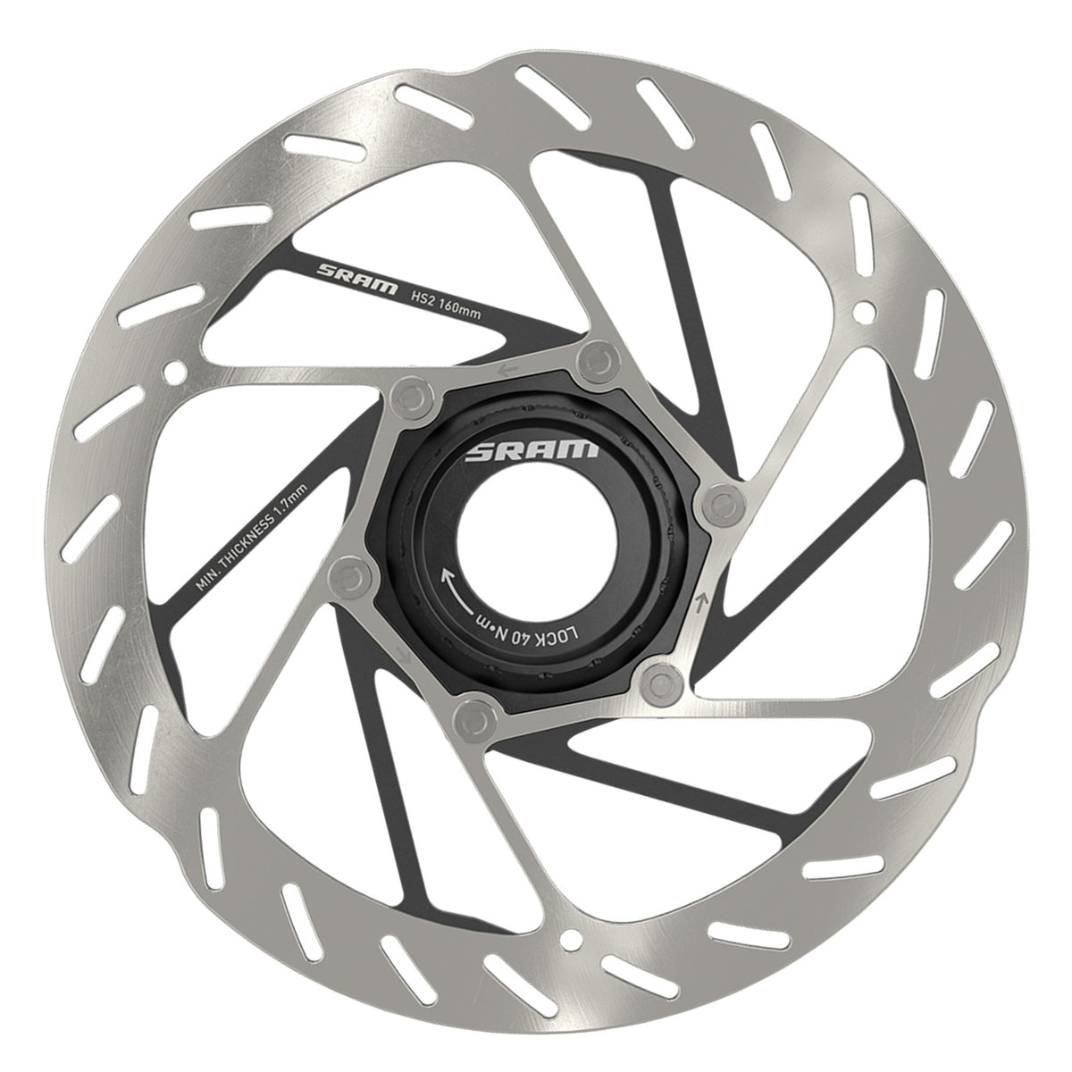 SRAM HS2 Disc Rotor Centerlock 160mm Mountain Bike Specific 2mm Thicker 1