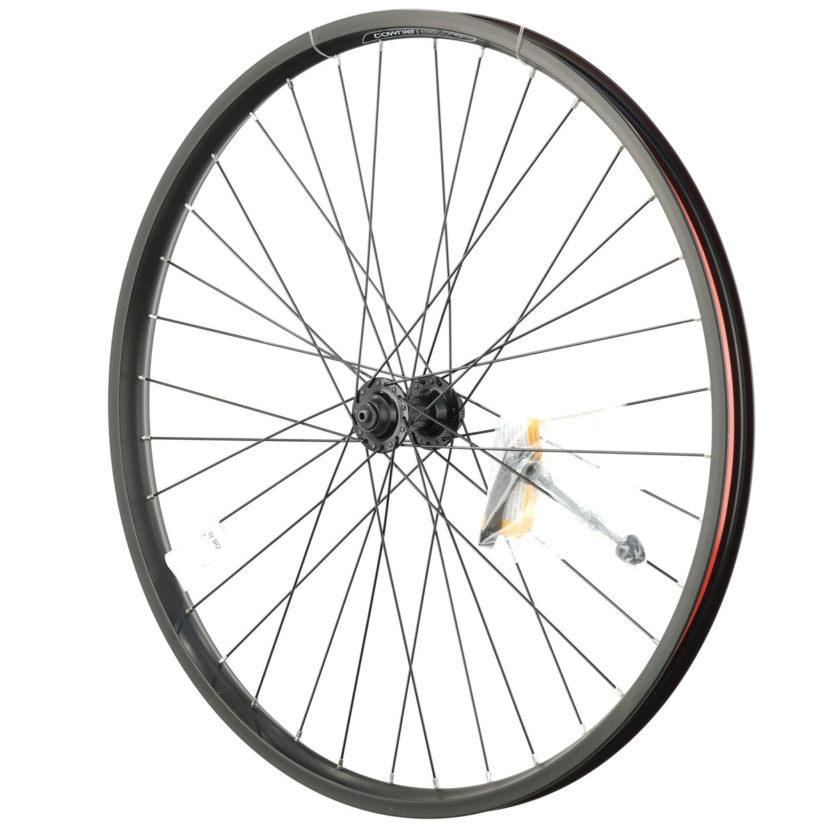 Electra Townie Go! 8i 26'' Front Wheel, Clincher, 100mm hub, Centerlock Disc, QR 2
