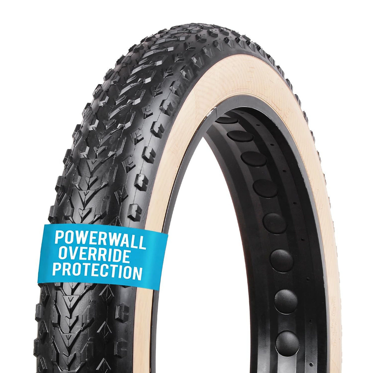 Vee Tires Mission Command E-Bike Tire 20x4.0 Black/Tan OverRide E50 Rated 1
