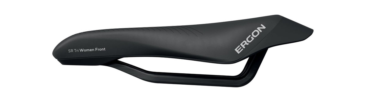 Ergon SR Tri Pro Carbon Saddle - Carbon Black Women's Mid 4