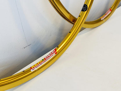 Velocity AERO 700c Rim Set 32h Gold Anodized - Made in Australia 2