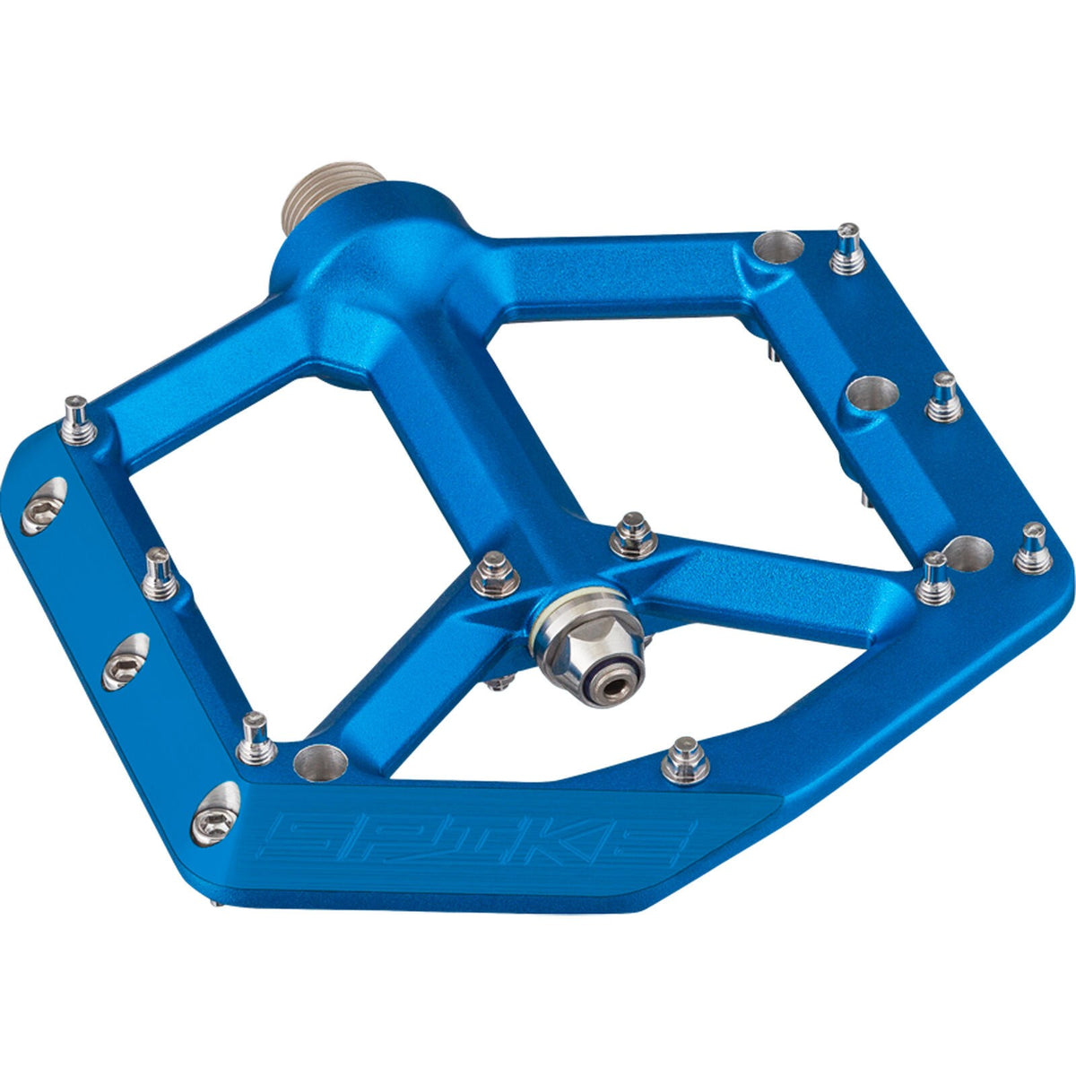 Spank Spike Pedals - Platform, Aluminum, 9/16", Blue 1