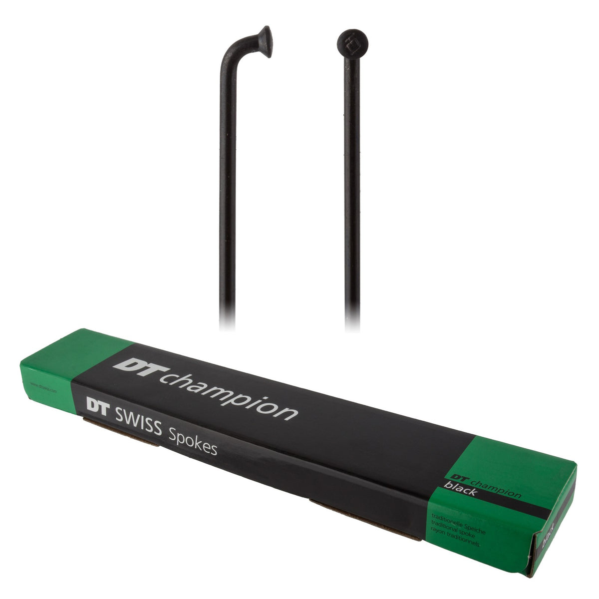 DT Swiss Champion Spoke: 2.0mm, 272mm, J-bend, Black, Box of 100 1