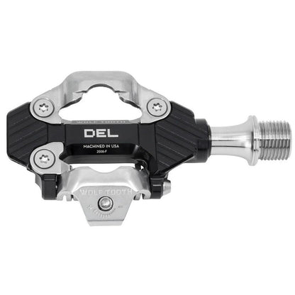 Wolf Tooth DEL Gravel Race Clipless Pedals Alloy, 9/16", Black, for Shimano SPD 3