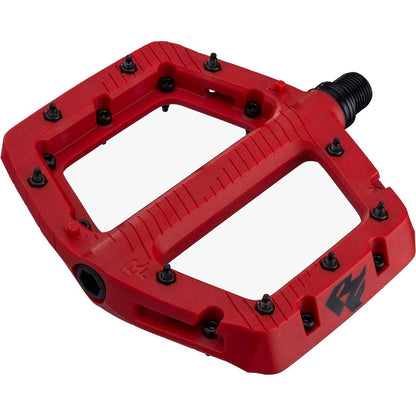 Raceface Chester Large Platform Pedals Body: Nylon Spindle: Cr-Mo 9/16" Red Pair 3