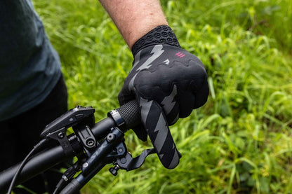 D3O Rider Full Finger Gloves XL Bolt Black with Knuckle Protection 3