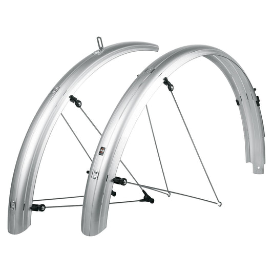 SKS B65 Bluemels Full Coverage Fender Set - 65mm 27.5/29/700 x 2.25 Silver 1