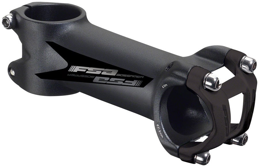 FSA Gossamer 80mm Stem Black 31.8mm Clamp +/-6 Alloy 1 1/8" 1