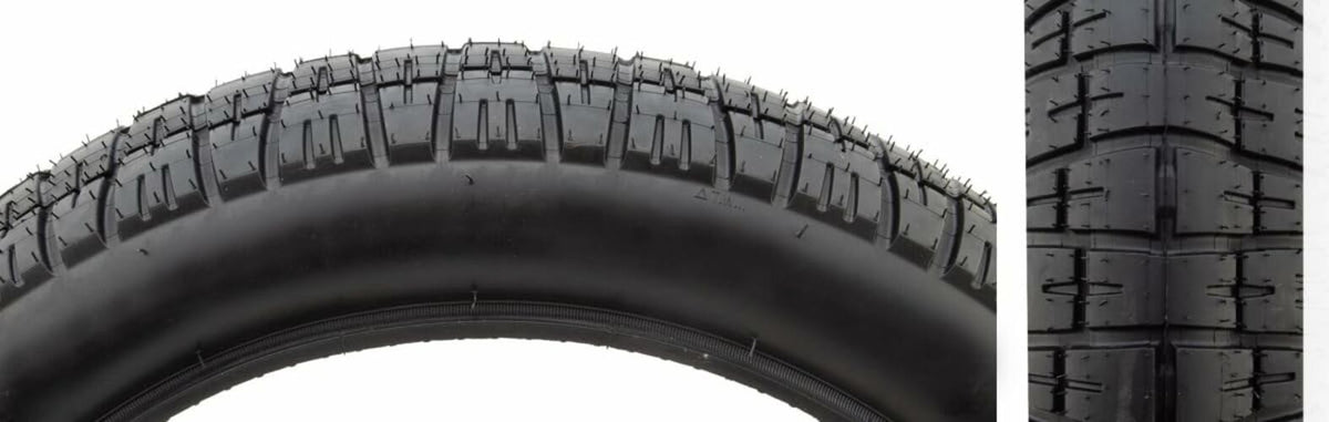 Sunlite Fat1276 Bike Tire 20x4.5 Black 2PLY/30 TPI WIRE BEAD CLINCHER 20" 1