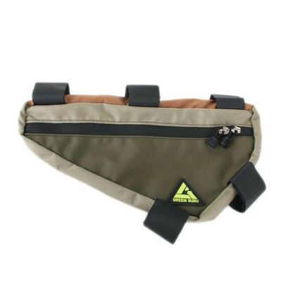 Green Guru Upshift Bicycle Frame Bag 2.7L Earthtone - Upcycled Materials 1