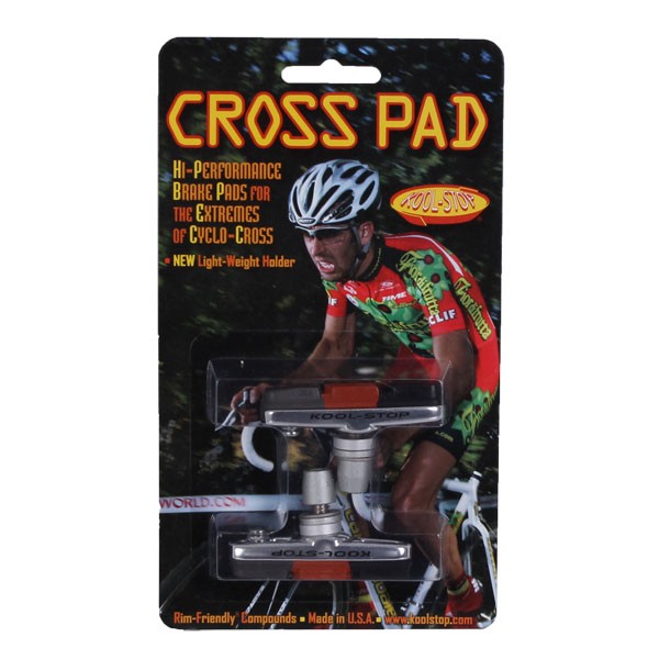 2 Pack Kool Stop Cross Triple Compound Cantilever Brake Pads with Holders 2
