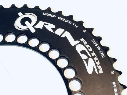 NOS Rotor Qrings 52t 11-Speed Chainring Black Optimum Chainring Position System 2