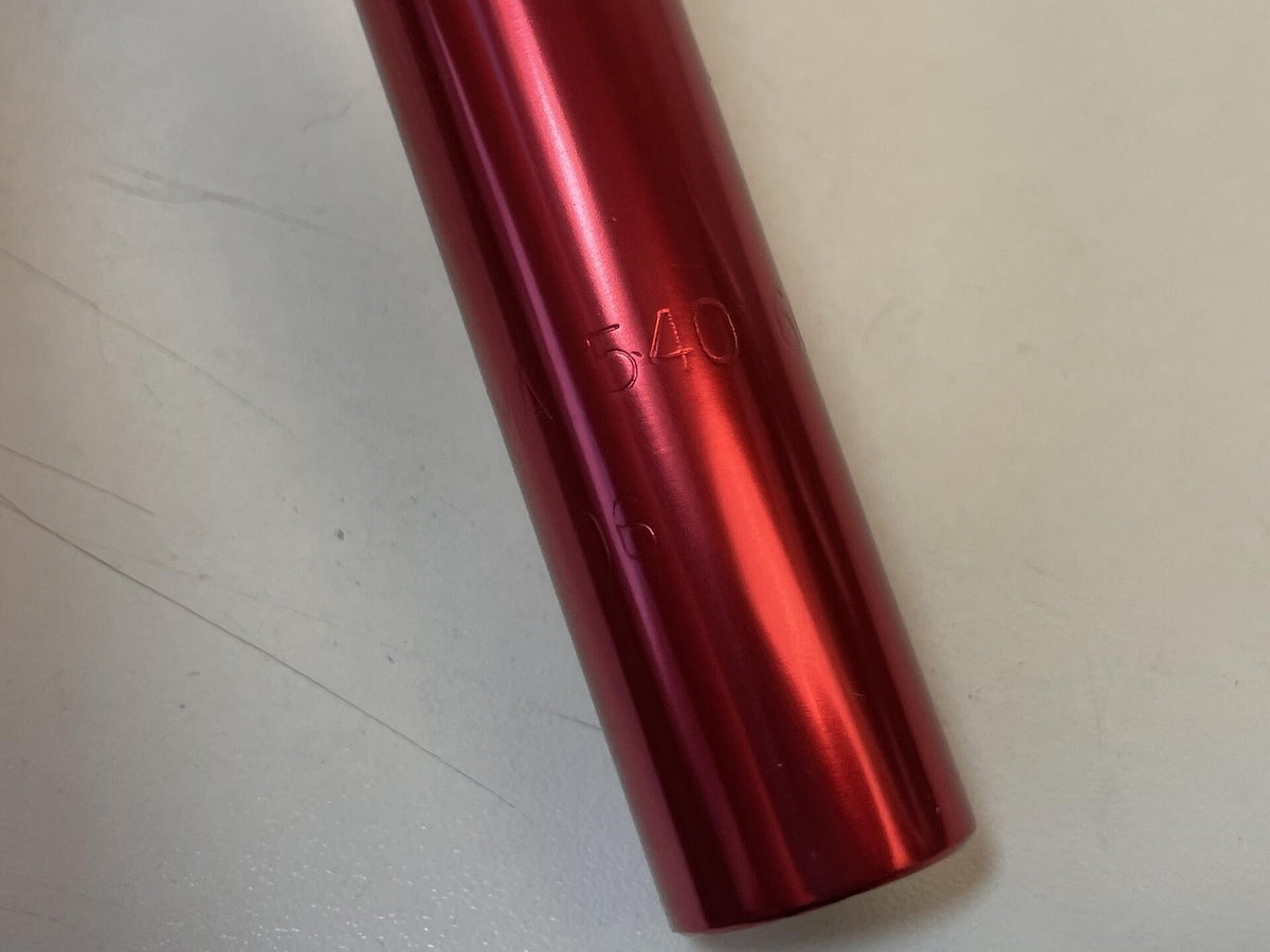 NOS Soma Late Riser Handlebars 540mm x 25mm x 25.4mm Clamp - Red Anodized 6