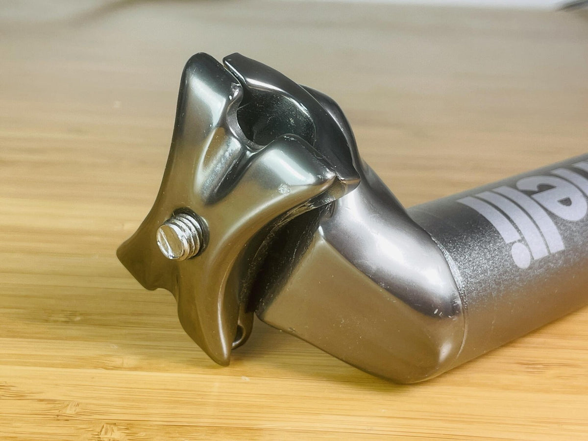 NOS Storage-Worn Cinelli LUX Alloy Seatpost 31.6mm x 350mm - Gunmetal 4
