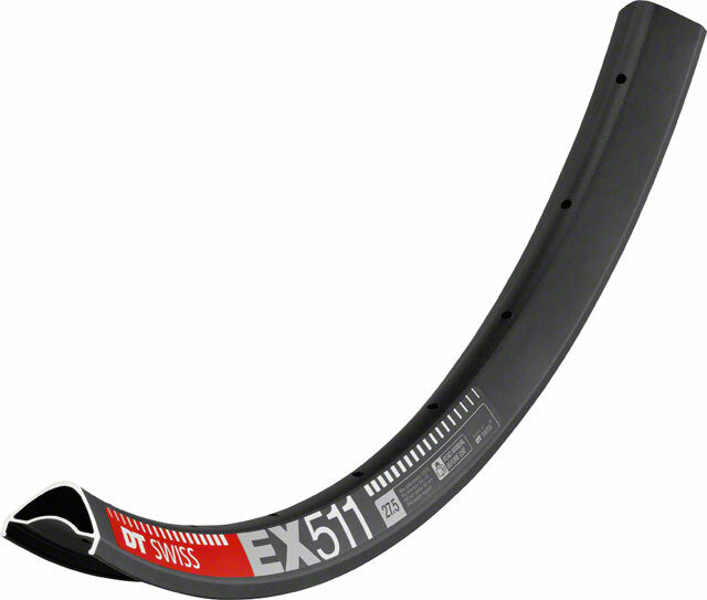 DT Swiss EX 511 27.5 Tubeless-Ready Disc Rim 28h Black Includes Squorx 1