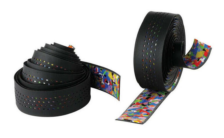 Cinelli Caleido Bicycle Handlebar Tape Black Perforated Road Drop Race Bike 1