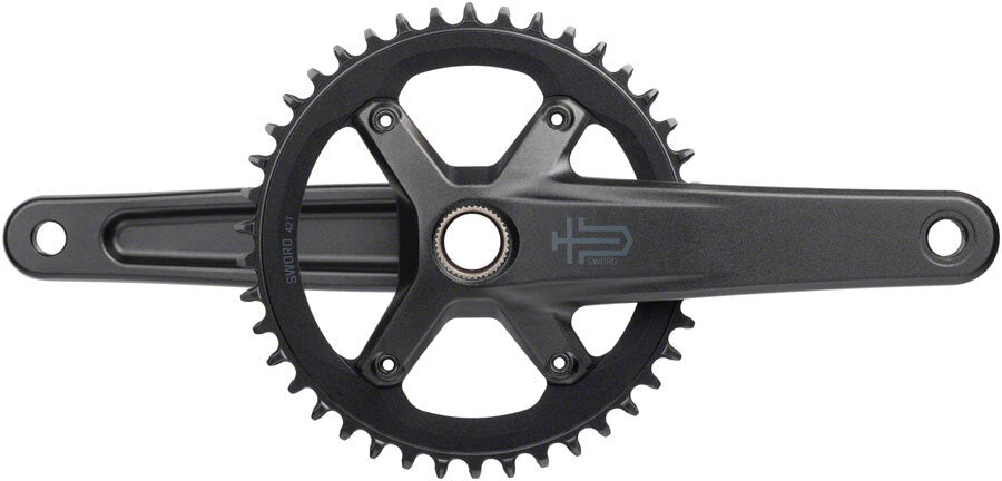 microSHIFT Sword 1x Crankset - 175mm 10-Speed 42t 110 Asym BCD 24mm Spindle 1
