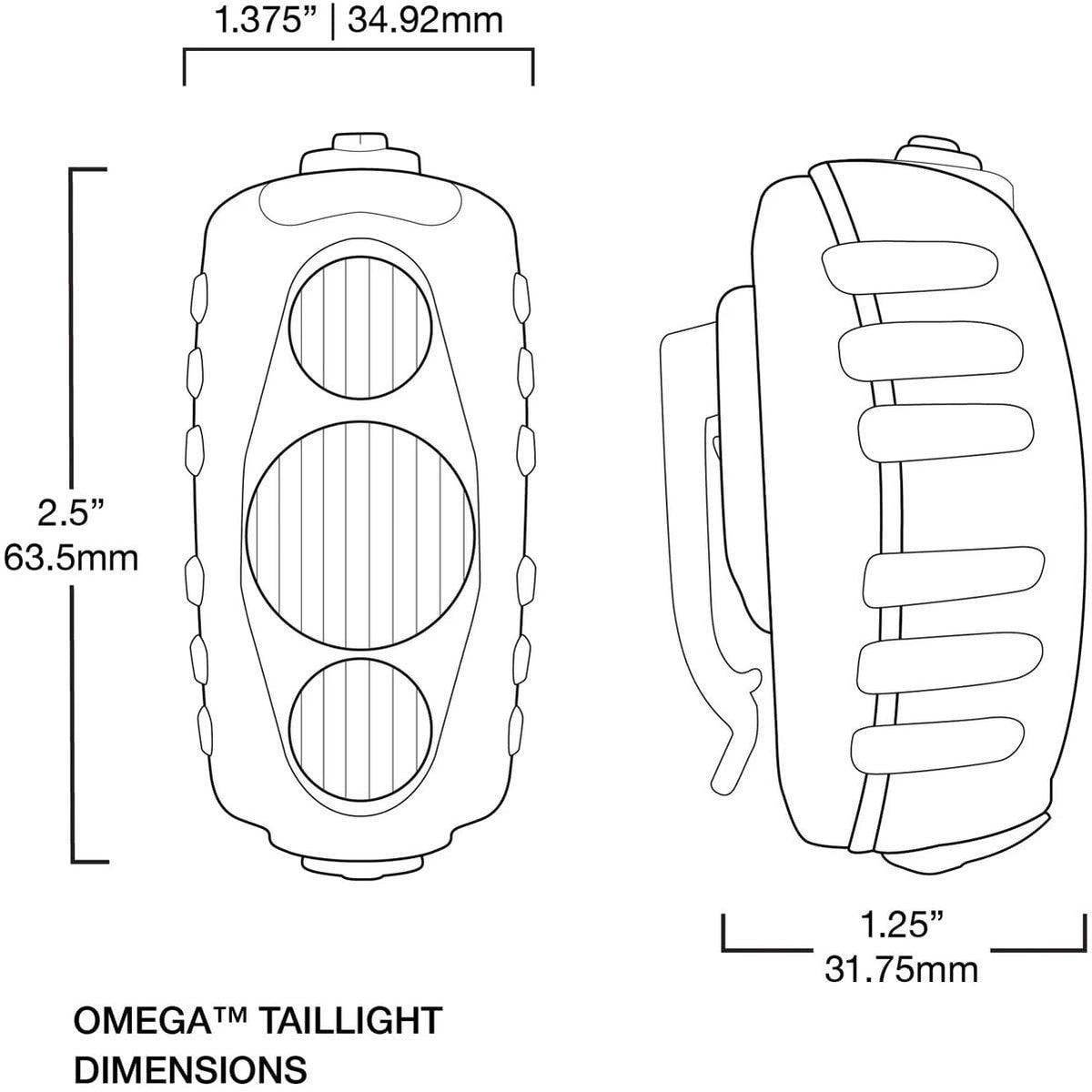 NiteRider Omega 330 Lumens USB Rechargeable Bike Tail Light Powerful Daylight 7