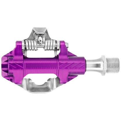 Wolf Tooth DEL Gravel Race Clipless Pedals Alloy Ultraviolet Purple, Shimano SPD 4