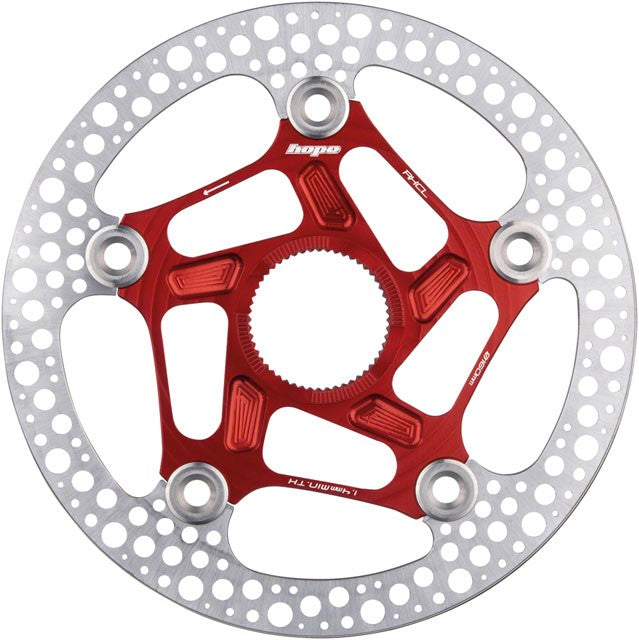 Hope RX Disc Rotor - 140mm, Center-Lock, Red 1