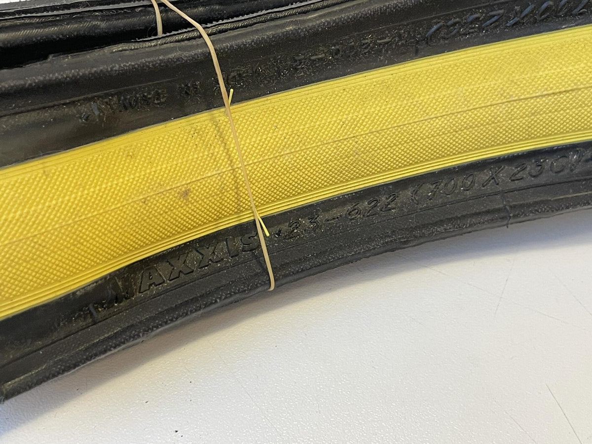 Vintage NOS Maxxis FUSE 700x23c Yellow Folding Tire 4
