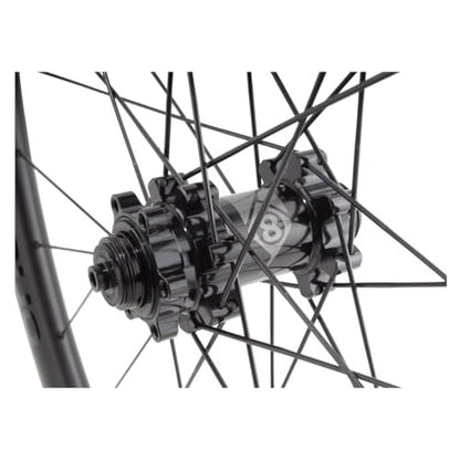 Origin8 Bolt 700c Carbon Gravel Disc Wheelset 8-11 Speed 28-Hole Tubeless Black 7