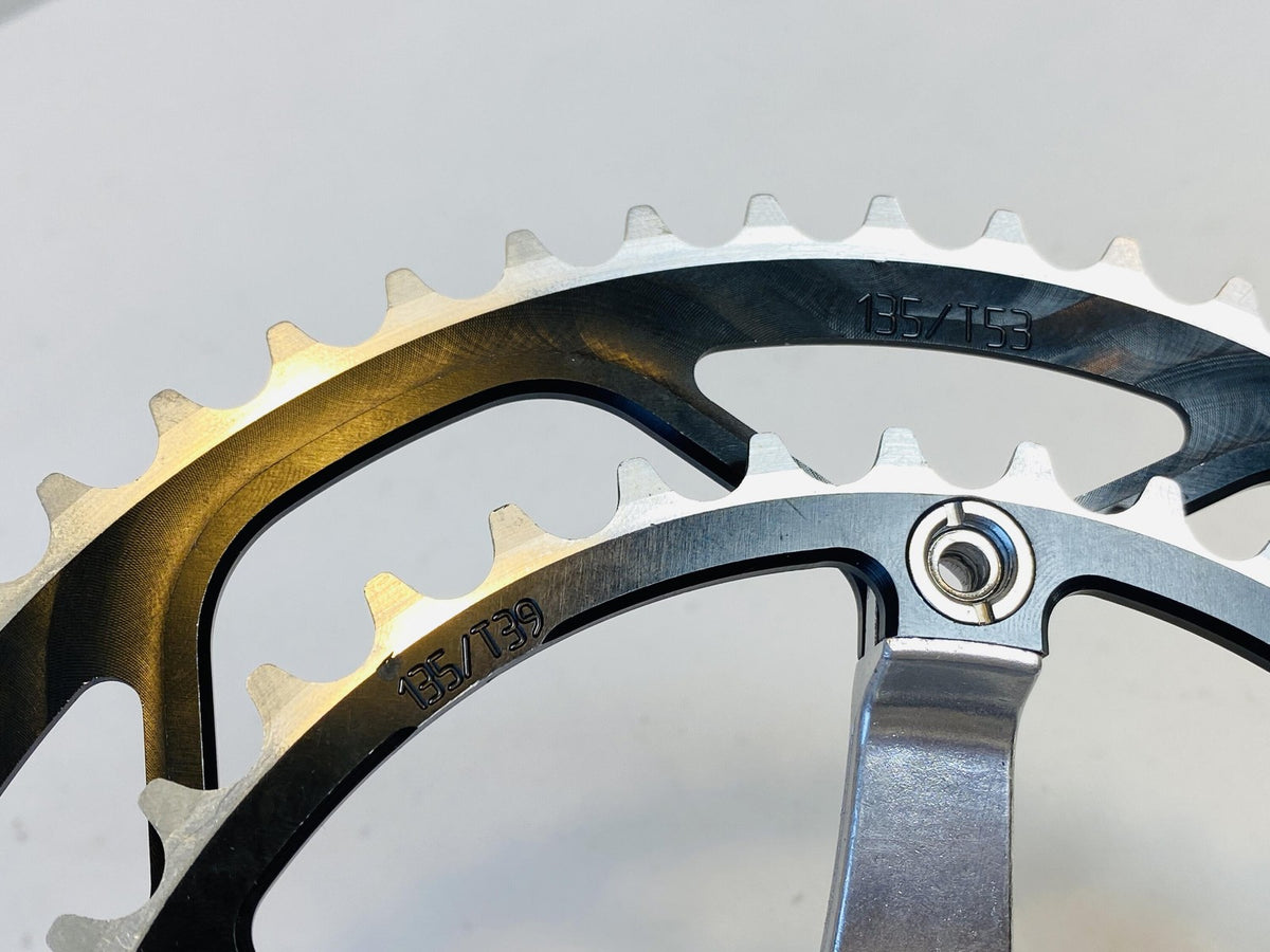 Campagnolo Centaur 10-Speed 170mm Crankset 53/39t TISO Chainrings - BBS Custom 9