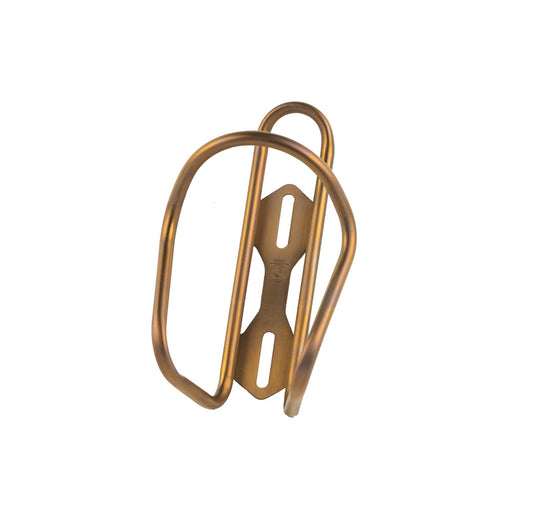 SILCA Sicuro Titanium Bike Water Bottle Holder, Lightweight - Bourbon Color 1