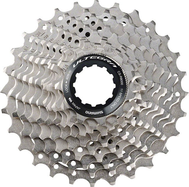 Shimano Ultegra CS-R8000 Cassette - 11 Speed, 12-25t, Silver 1