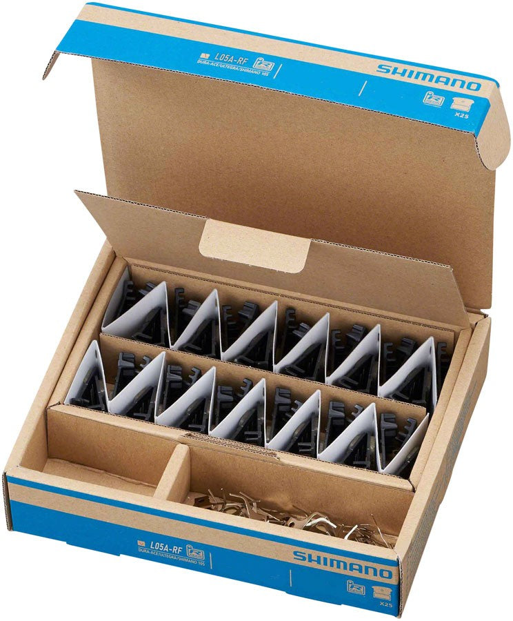 Shimano L05A-RF Disc Brake Pad and Spring - Resin Compound, Finned Alloy Back 1