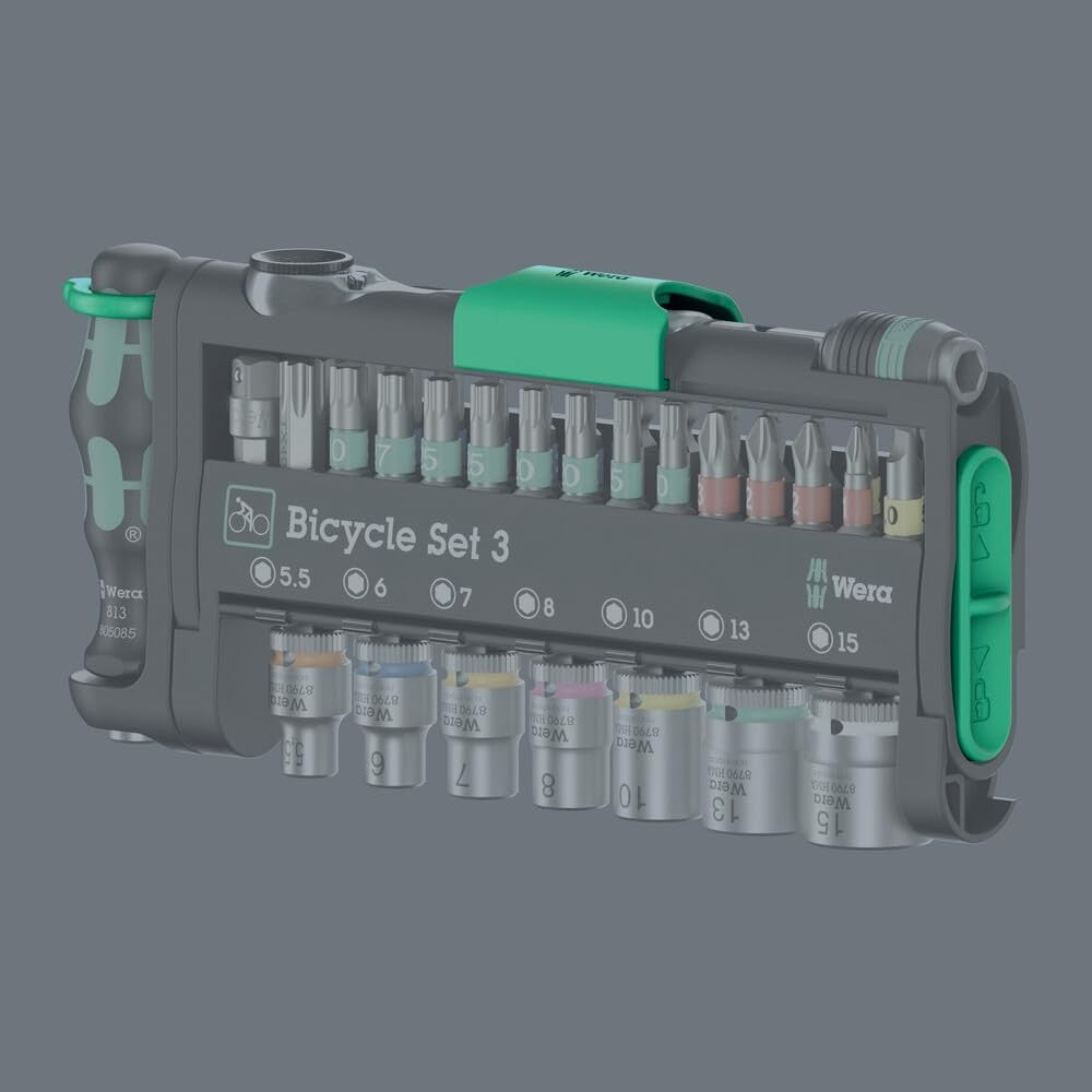Wera Tool Bicycle Set #3: Compact 41-piece Screwdriver Kit w/ Carry Case 3