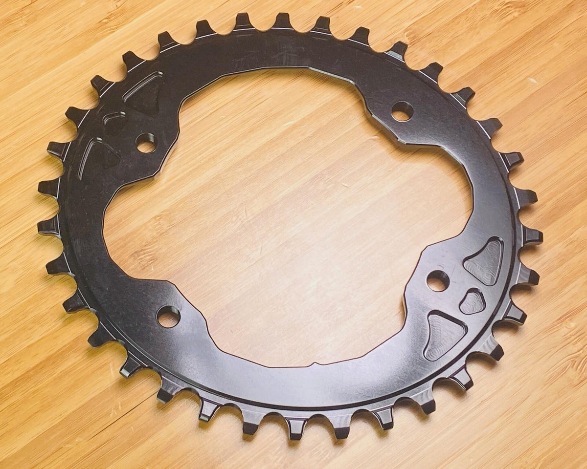 absoluteBLACK OVAL 96bcd XTR N/W Chainring XTR9000/M9020 34t - Black 3