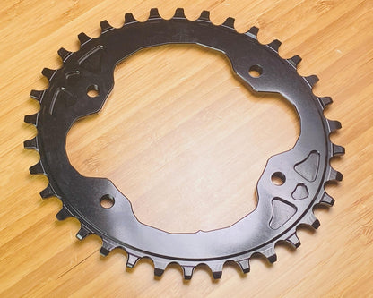 absoluteBLACK OVAL 96bcd XTR N/W Chainring XTR9000/M9020 34t - Black 3