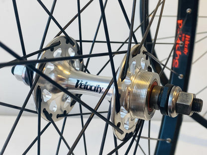 Velocity PSYCHO 700c Track/Fixie Wheelset 36h 100/120 Fix/Free - Black/Silver 5