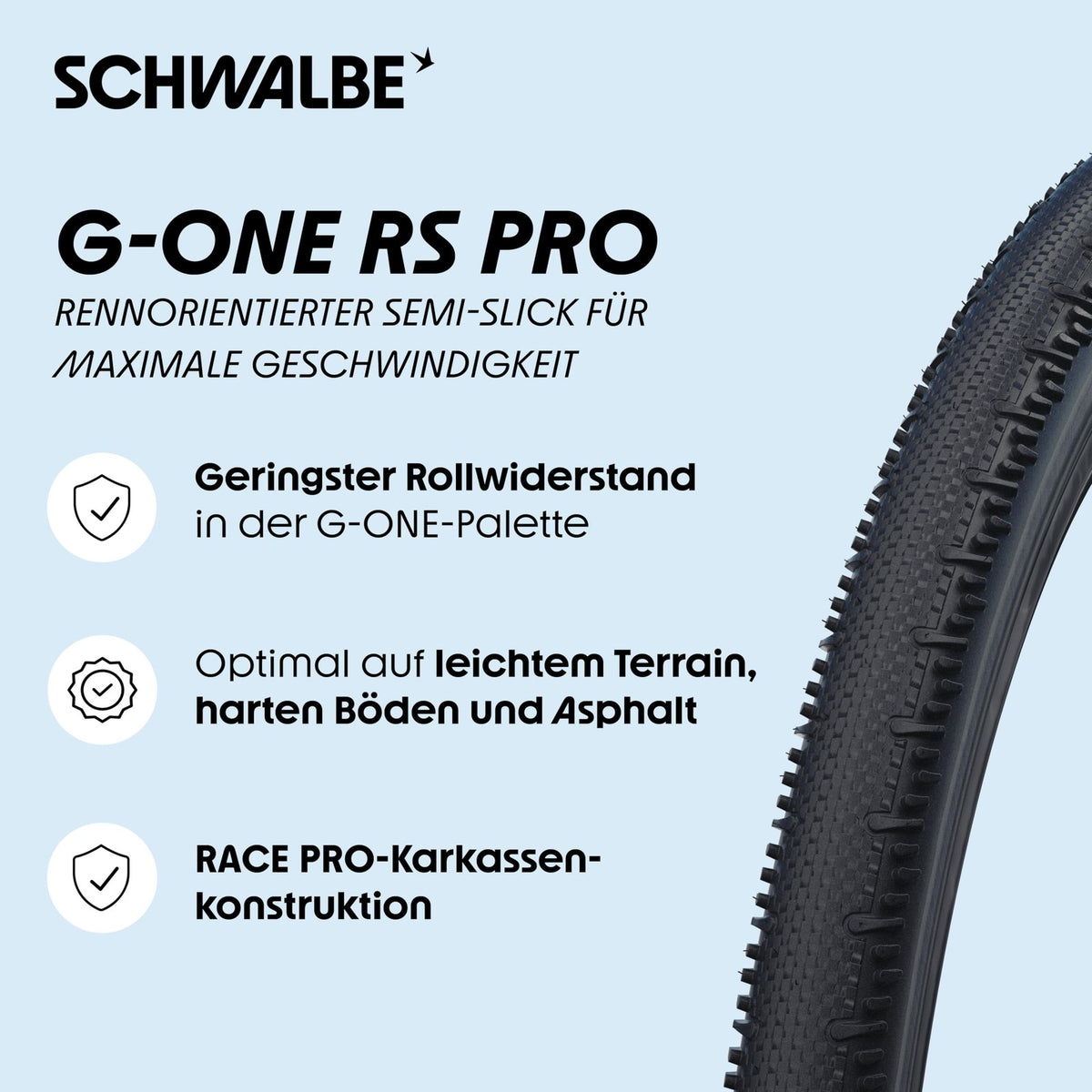 Schwalbe G-One RS Tire - 700 x 40 Tubeless Folding Black/Transparent Evolution 2