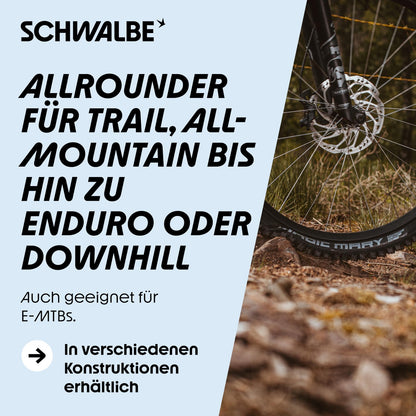 SCHWALBE Magic Mary Tire 27.5x2.4 Double Defense E50 Rated Addix Compound Black 7