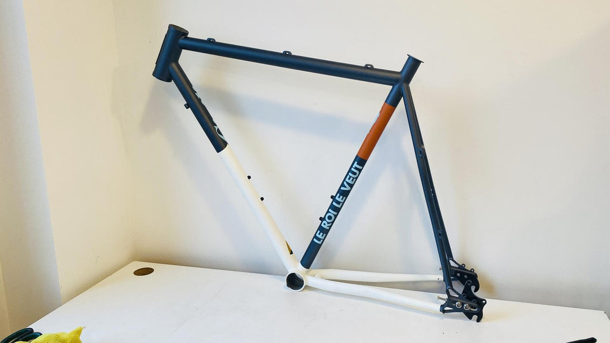 NOS Civilian Le Roi Le Veut D'Lux 57cm Frame Set Carbon Fork 4130 Steel USA MADE 19