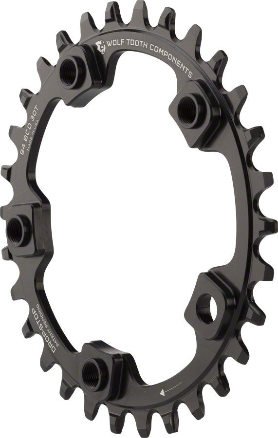 Wolf Tooth 94 BCD Chainring - 32t, 94 BCD, 5-Bolt, Drop-Stop, Black 1