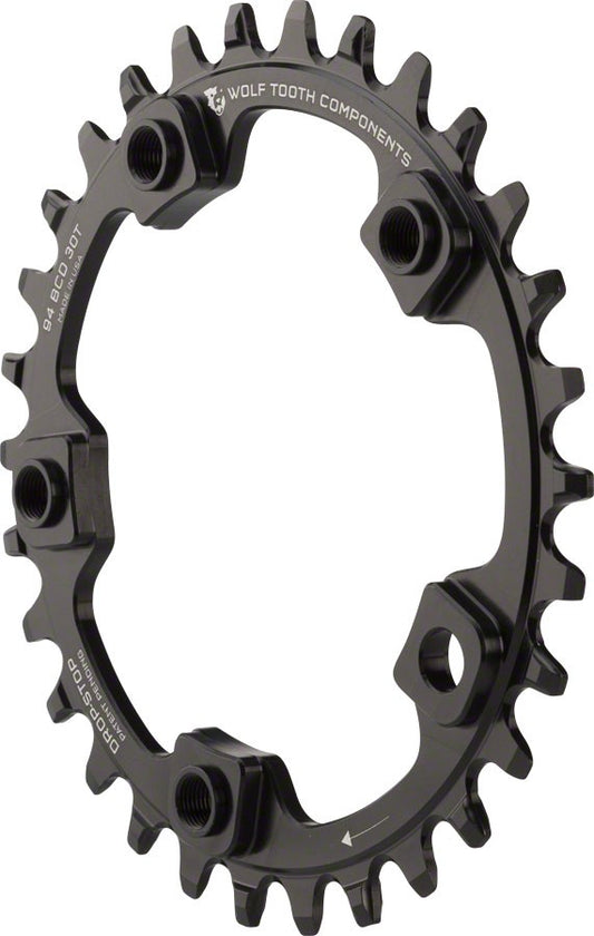 Wolf Tooth 94 BCD Chainring - 32t, 94 BCD, 5-Bolt, Drop-Stop, Black 1