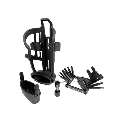 Lezyne Tubeless Flow Storage Loaded, Bottle Cage, Composite, Includes CO2 Head, 1