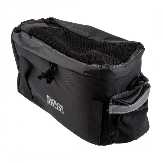 Sunlite Utili-T Rackbag Trunk Bag + Shoulder Strap Black Expandable Water Resist 1