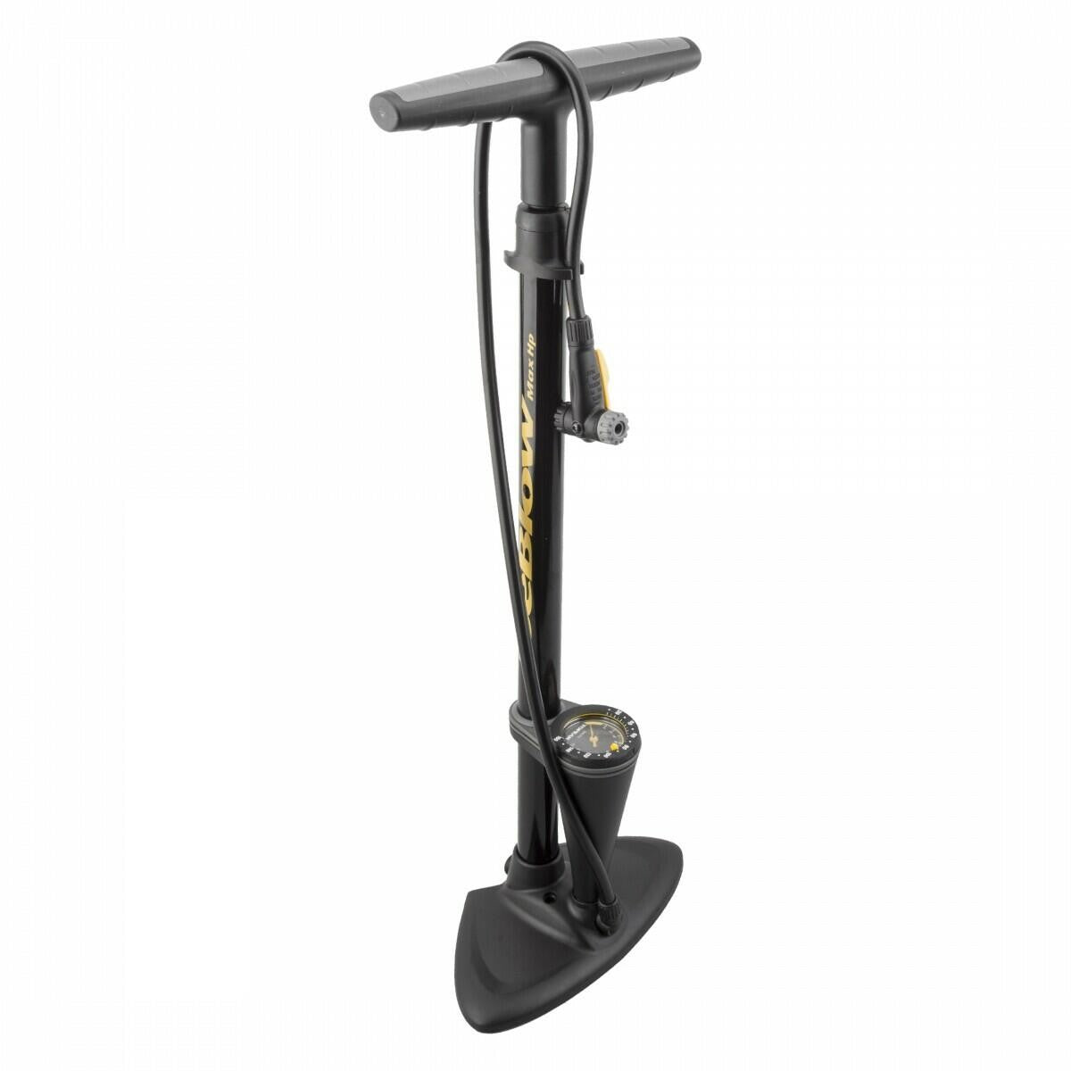 Topeak JoeBlow Max HP Floor Pump 160psi with TwinHead Presta/Schrader Valve 1