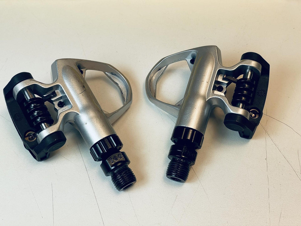 Vintage Mavic Sprint Clipless Pedals 9/16" Silver w/o Cleats Excellent Condition 6