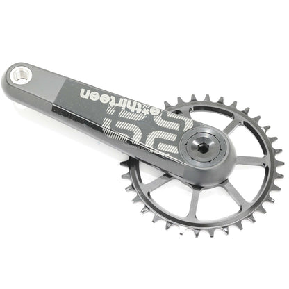 e*thirteen TRS Race Carbon MTB Crankset, 175mm, 34T, Boost, Gen 4, 52mm Chainlin 6