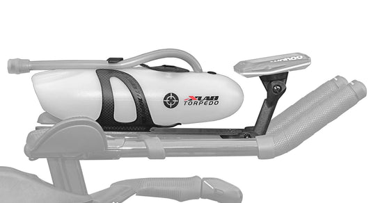 XLAB Cycling Torpedo Versa Slim Aero Drink System + Computer Mount - Black/White 1
