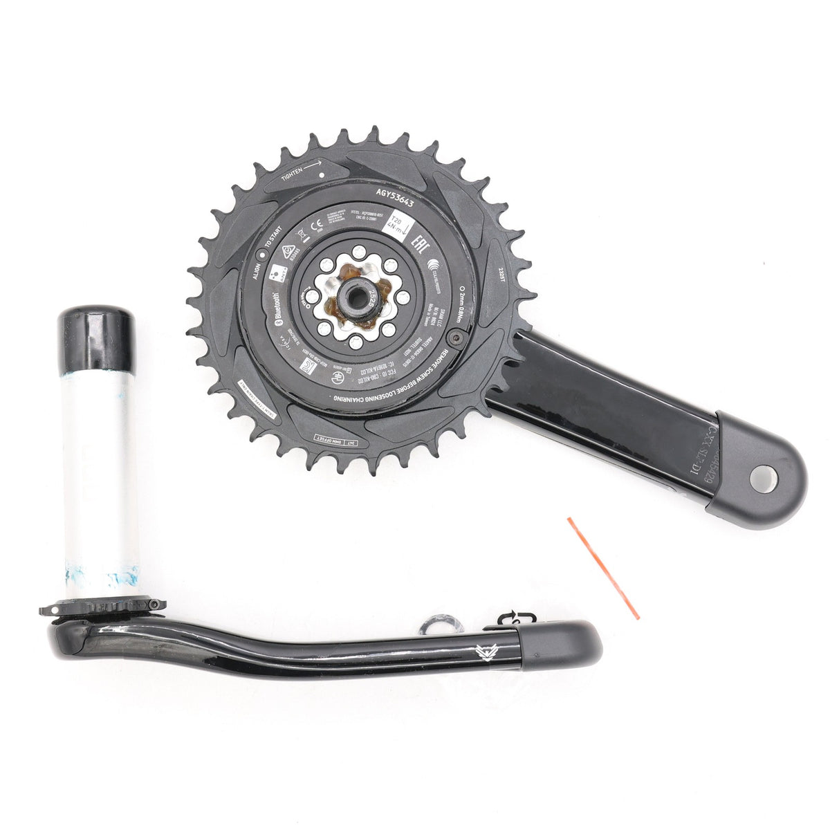 SRAM XX SL Eagle T-Type AXS Power Meter Crankset 175mm 34T DUB 55mm 3